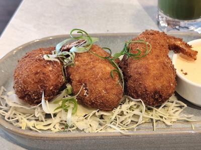 Plate of croquettes